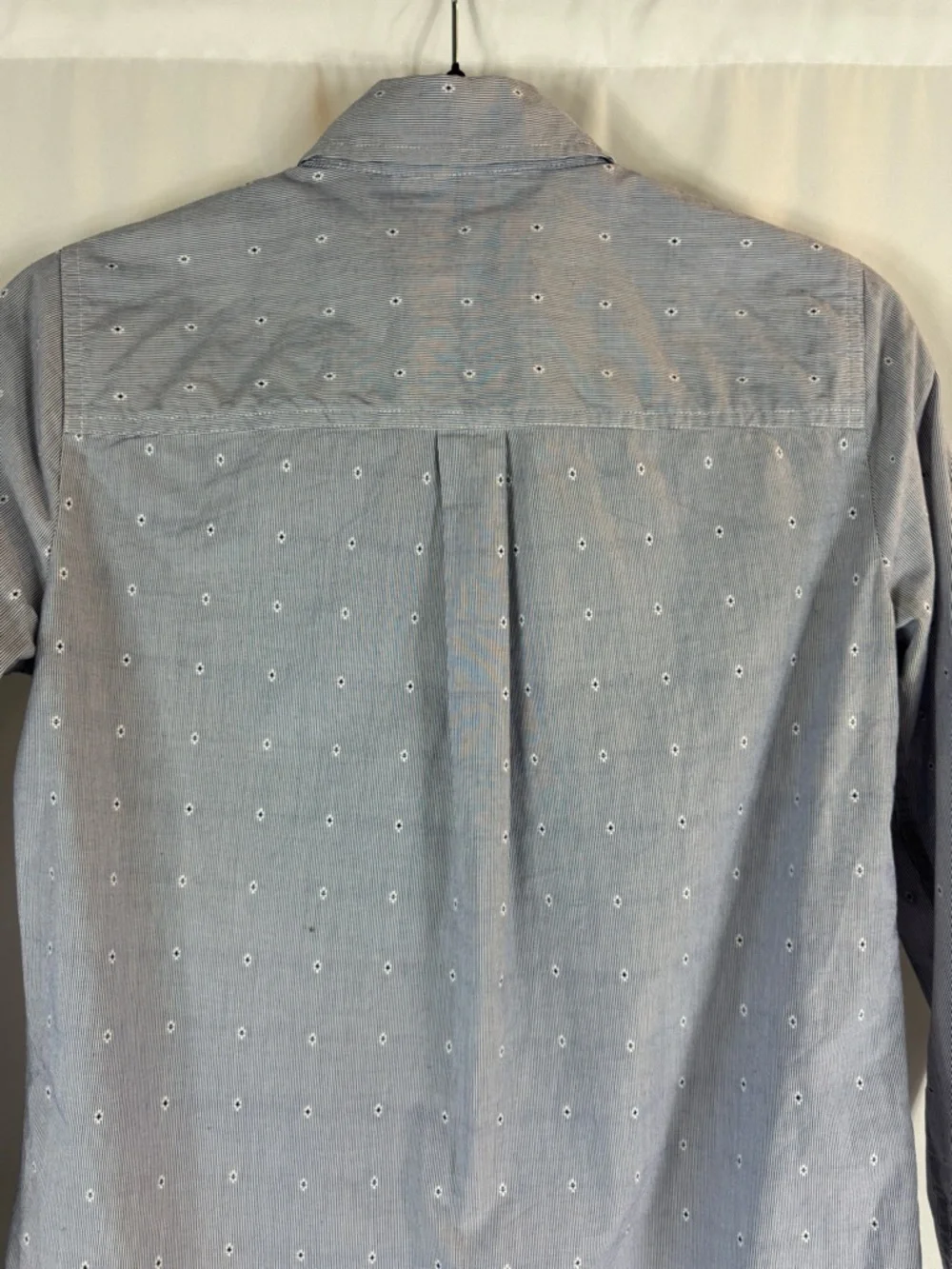 J. Crew Light Blue floral Print Cotton Button-Down Shirt size: XXS